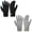 Black & Light gray, variant on Winter Gloves for Men and Women Touch Screen Knit Warm Black Gloves for Cold Weather