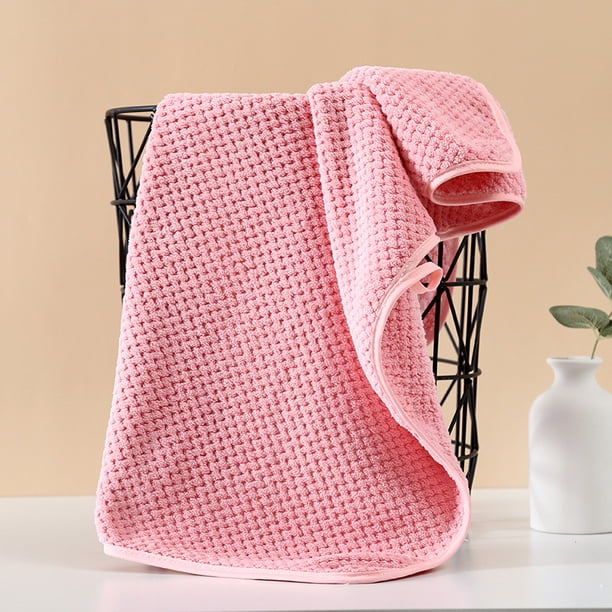 Juego de toallas de piña, toalla cuadrada de vellón de coral suave, absorbente, no se desprende fácilmente el cabello, toalla facial para hombres y mujeres
