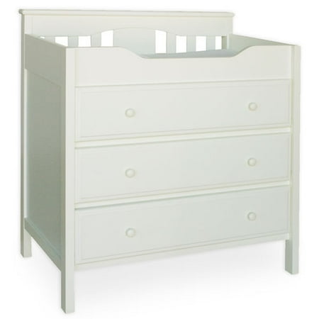 Baby Mod - Roxanne 5 Level 7 Drawer Dresser in Antique White