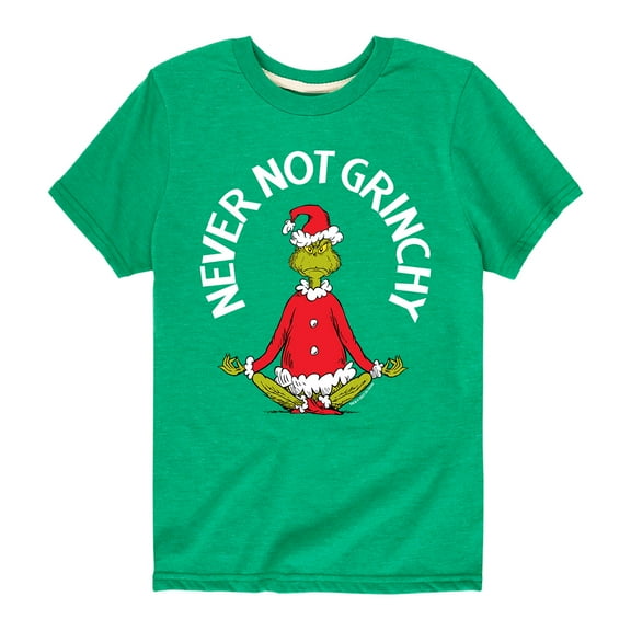 Dr. Seuss - The Grinch Never Not Grinchy - Toddler And Youth Short Sleeve Graphic T-Shirt