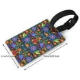 thumbnail image 4 of Balery Colorful Floral Print Durable Luggage Tags with Secure Strap, Personalized Travel ID Tags for Suitcases, Bags, and Backpacks - Easy Identification for Men and Women, 4 of 8