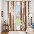 thumbnail image 6 of Brown Brush Grommet Top Blackout Curtains,2 Panels,42x63 Inch,Room Darkening Window Drapes For Bedroom Living Room, 6 of 8