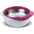 thumbnail image 4 of Insulated Casserole Dish with Lid 3 pc. Set 2.6/1.5/1 qt. Hot Pot Food Warmer/Cooler –Thermal Soup/Salad Serving Bowl- Stainless Steel Hot Food Container–Best Gift Set for Moms –Holidays Red, 4 of 5
