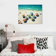 thumbnail image 4 of Nawypu Abstract Poster Beach Art Colorful Beach Umbrella Wall Art Deco Canvas Printed Poster Canvas Painting Posters And Prints Wall Art Pictures for Living Room Bedroom Decor 20x16 inch, 4 of 4