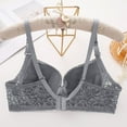 thumbnail image 2 of SMihono Women Underwire Daisy Sports Bras Adjustable Medium Support Anti-Saggy Underwear Push Up Full Coverage Lingerie Dark Gray XXL, 2 of 5