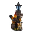 thumbnail image 1 of Rooster Family Solar LED Lantern Statue and Welcome Sign, 1 of 4