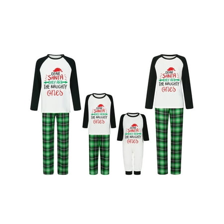 

Family Matching Christmas Pajamas for Adults Teens and Baby Holiday Parent-Child Outfits Sleepwear Homewear