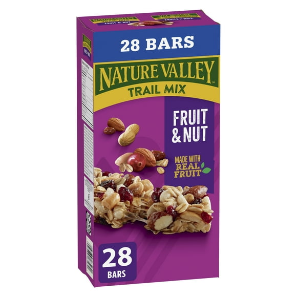 Nature Valley Chewy Trail Mix Granola Bars, Fruit and Nut, 28 ct, 980 g