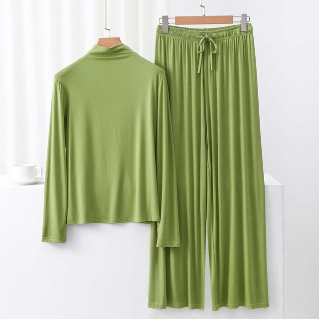 Weiqiqre Pyjamas pour Femmes Pyjamas Rafraîchissants Ensembles d'Été Assortis Manches Courtes Ensemble de Détente Femmes
