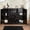 Espresso, variant on High Gloss Gray Side Table / Bedroom Night Use / 13"D Drawer Inner Dimension