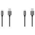 thumbnail image 3 of Bearachild Nuevo Multi-color 1m/2m/3 metros de carga rápida USB Cable de tipo C móvil Teléfono de carga rápida Línea alámbrica 2.4A USB-C negro androide 2m 2Conjunto, 3 of 6