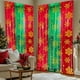 thumbnail image 5 of Cortinas navideñas con copos de nieve (juego de 2 piezas) | Decoración para fiestas navideñas de invierno de 99 x 199 cm | Fondo de plástico rojo o azul para fotomatón y decoración de ventanas, 5 of 6