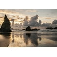thumbnail image 2 of Illg, Cathy and Gordon 32x23 Black Ornate Wood Framed with Double Matting Museum Art Print Titled - USA, Oregon, Bandon Shore scenic, 2 of 4