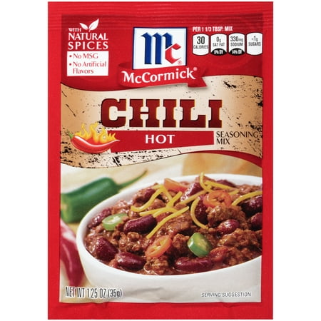 McCormick Hot Chili Seasoning Mix, 1.25 oz
