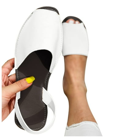 

Summer Sandals Women s Flats Slip On Elastic Strap Fish Mouth Home Outdoor