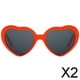 thumbnail image 1 of Gafas de sol de corazón Salvador para mujeres y hombres 2 piezas ROJO, 1 of 10