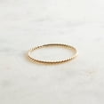thumbnail image 5 of Stackable Ring 14K Gold Filled Ultra Thin 1.2mm Stacking Rings for Women Dainty Gold Ring Minimalist 9 US, Twisted Wire, 5 of 6
