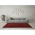 thumbnail image 3 of Ahgly Company Indoor Round Abstract Red Modern Area Rugs, 6' Round, 3 of 4