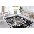 thumbnail image 3 of Contemporary Drop Collection Area Rug in Fossil Gray Color and Rectangle, Runner Shape, 3 of 8