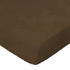 SheetWorld Fitted 100% Cotton Flannel Play Yard Sheet Fits BabyBjorn Travel Crib Light 24 x 42, Flannel - Brown