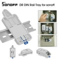 thumbnail image 1 of SONOFF Sonoff DR DIN Rail Mounting Tray for Smart Home Devices - White ABS, Fire-Retardant V0, Compatible with Sonoff Basic/RF/Pow/TH10/16/Dual/G1, Easy Installation, Includes 4*M3 Screws, 1 of 7