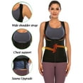 thumbnail image 5 of LELINTA Women Plus Size Sauna Sweat Vest  Waist Trainer Vest Underbust Corset Body Shaper Sauna Suit TaLELINTA Top with Zipper for Weight Loss Workout Shirt, 5 of 8