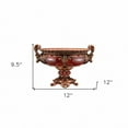 thumbnail image 3 of 10" Brown And Gold Polyresin Decorative Bowl, 3 of 7
