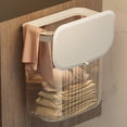thumbnail image 3 of CSCHome Bathroom Wall Mounted Trash, Can with Lid to Avoid Trash Odor Multiple Colors Available (Small), 3 of 5
