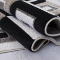 thumbnail image 3 of Allstar Black Modern Geometric square design Area Rug (3' 9" x 5' 1"), 3 of 7