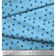 thumbnail image 3 of Soimoi Tissu Poly Georgette Floral & Libellule Insectes Décor Tissu Imprimé au Mètre 42 Pouces de Large, 3 of 3