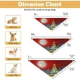 thumbnail image 2 of Cute Snowmanchristmas Dog Scarf Set Reversible Pet Cat Kerchief for Medium Large Dog Girls, 2 of 6