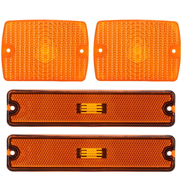 Carcasas de luz de posición delantera, 4 piezas, carcasas de luz de posición lateral, guardabarros, carcasas de luz de posición lateral, carcasas de luz de estacionamiento Mejore su experiencia