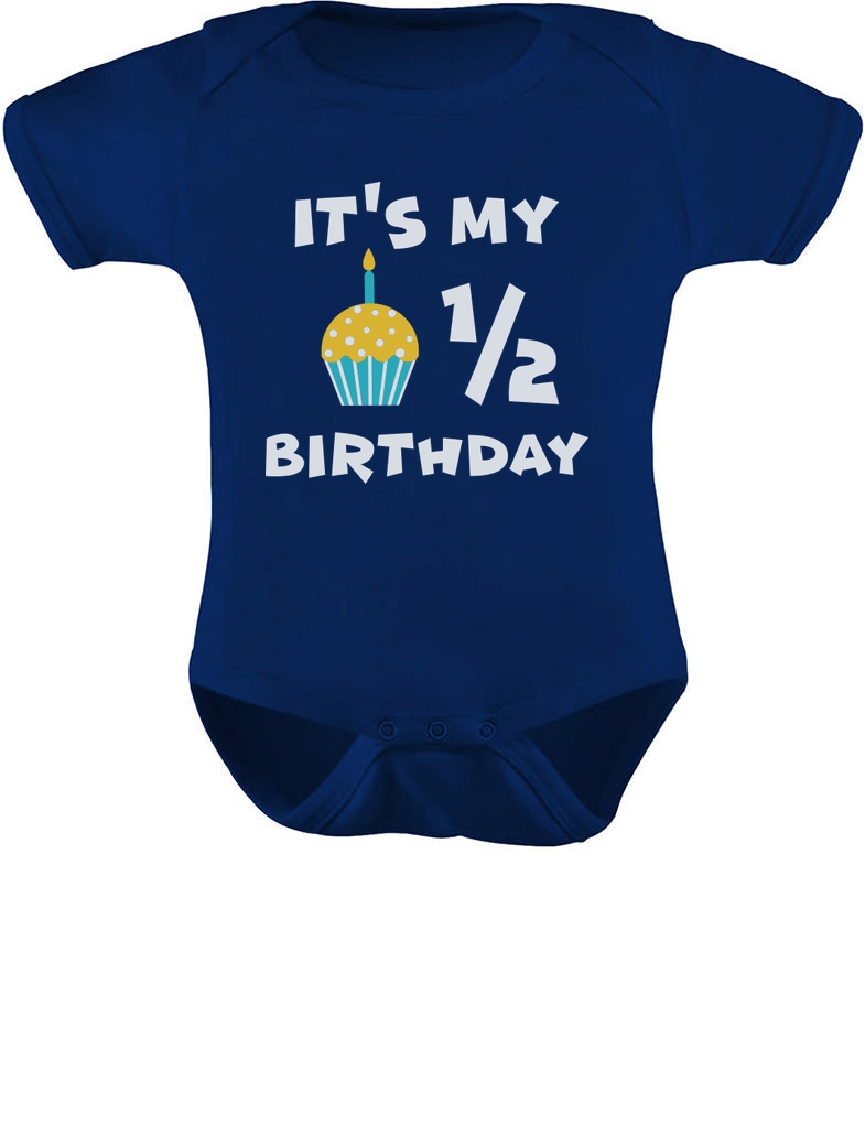 half birthday t shirt for baby boy