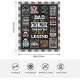 thumbnail image 6 of Christmas Dad Gift - Xmas Gifts for Dad from Daughter - Dad Gifts for Birthday from Son - Birthday Gifts for Dads - Father Gift for Christmas Throw Blanket 50x60, 6 of 6
