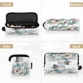 thumbnail image 5 of Hair Tool Organizer Bag with Heat Resistant Mat Removable Travel Storage Case for Hot Air Brushes Curling Irons Snowman with Flowers Bird, 5 of 8