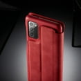 thumbnail image 4 of Dteck Folio Wallet Case For Samsung Galaxy Note 20 / Note 20 5G, Lightweight PU Leather Magnetic Flip Stand Case Hard Protective Cover,Red, 4 of 6