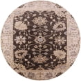 thumbnail image 1 of Ahgly Company Machine Washable Indoor Round Industrial Modern Sepia Brown Area Rugs, 6' Round, 1 of 1