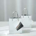 Efavormart 12 Pack | 5" Shiny Metallic Silver Foil Paper Gift Bags With ...