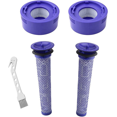 thumbnail image 1 of Paquete de 4 filtros de aspiradora V7 V8 para filtro Dyson V8, piezas de repuesto Dyson V7 para aspiradora V8 Animal Absolute Motorhead SV10 SV11, 2 postes y 2 prefiltros, comparar con la parte #, 1 of 10