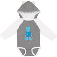 thumbnail image 3 of Inktastic Blue robot Boys or Girls Long Sleeve Baby Bodysuit, 3 of 5