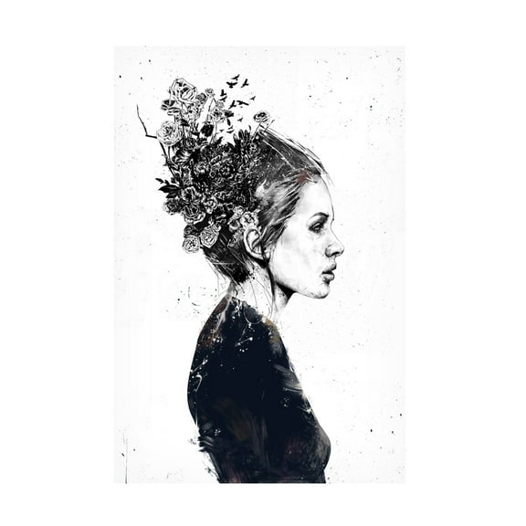 Trademark Fine Art Balazs Solti Blooming girl Canvas Wall Art