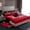 Black White Red, variant on jejeloiu Skiing Game Twin Sheet Sets,Sport Gamer Bedding For Teens 3pcs