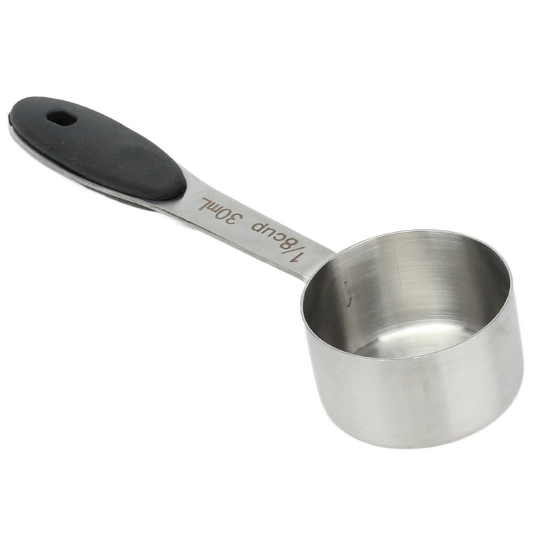 Coffee Measure Spoon Scoop Set of 2 Stainless Steel 1/8 Cup Utensil  Al-De-Chef - 1 Super Party