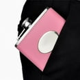 thumbnail image 5 of Gift Boxed Set: 8oz Pink Hip Flask for Women - Stainless Steel with Girl PU Leather, Funnel, and 4 Cups Drinkware Stylish, 5 of 7
