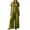 Green, variant on TOUMENY Spring Fall Jumpsuits for Women Wide Leg V Neck Button Front Jumpsuit Casual Loose Vacation Travel Lounge Romper Green M