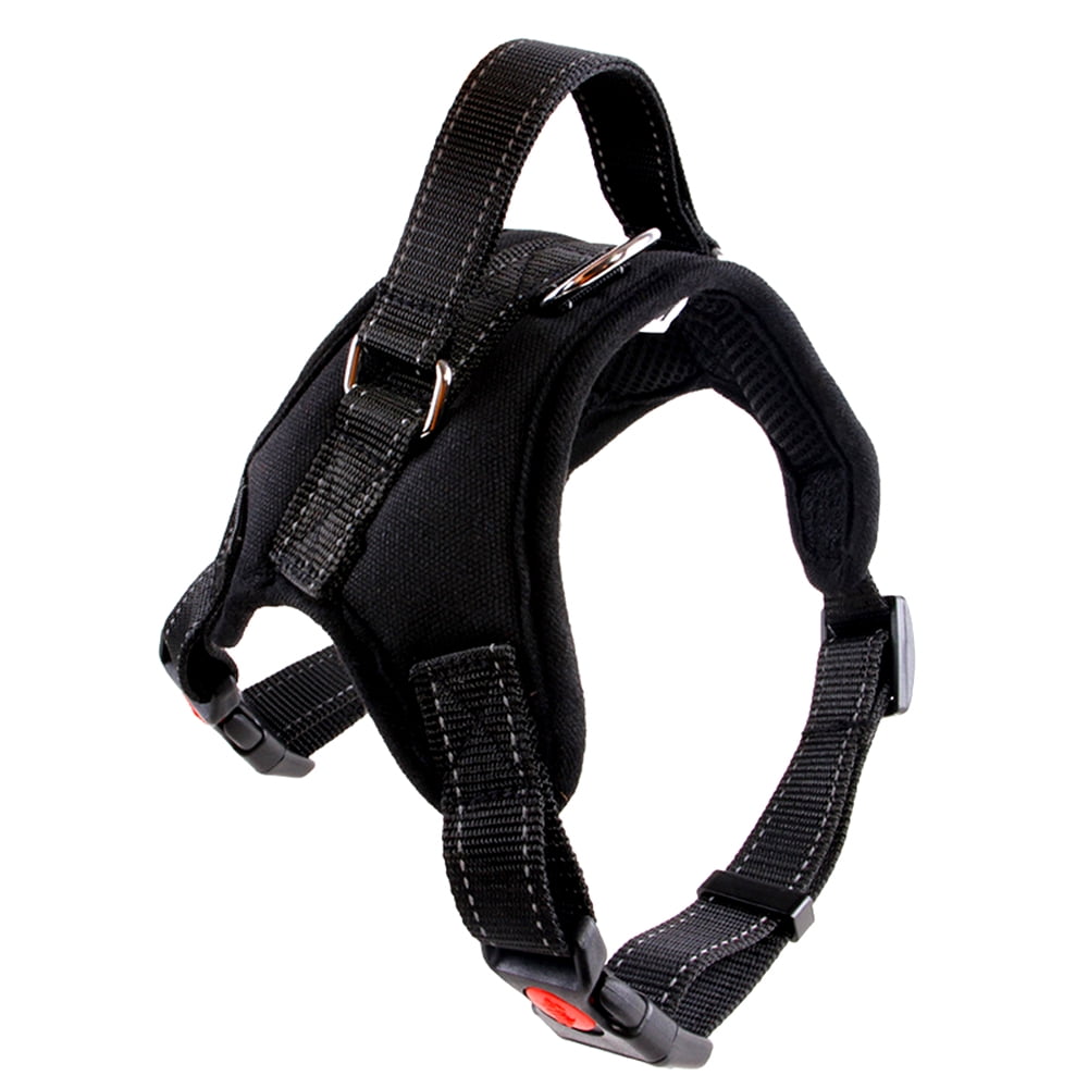 Dog Harness For Large Medium Dogs Adjustable Reflective Harnesses Black