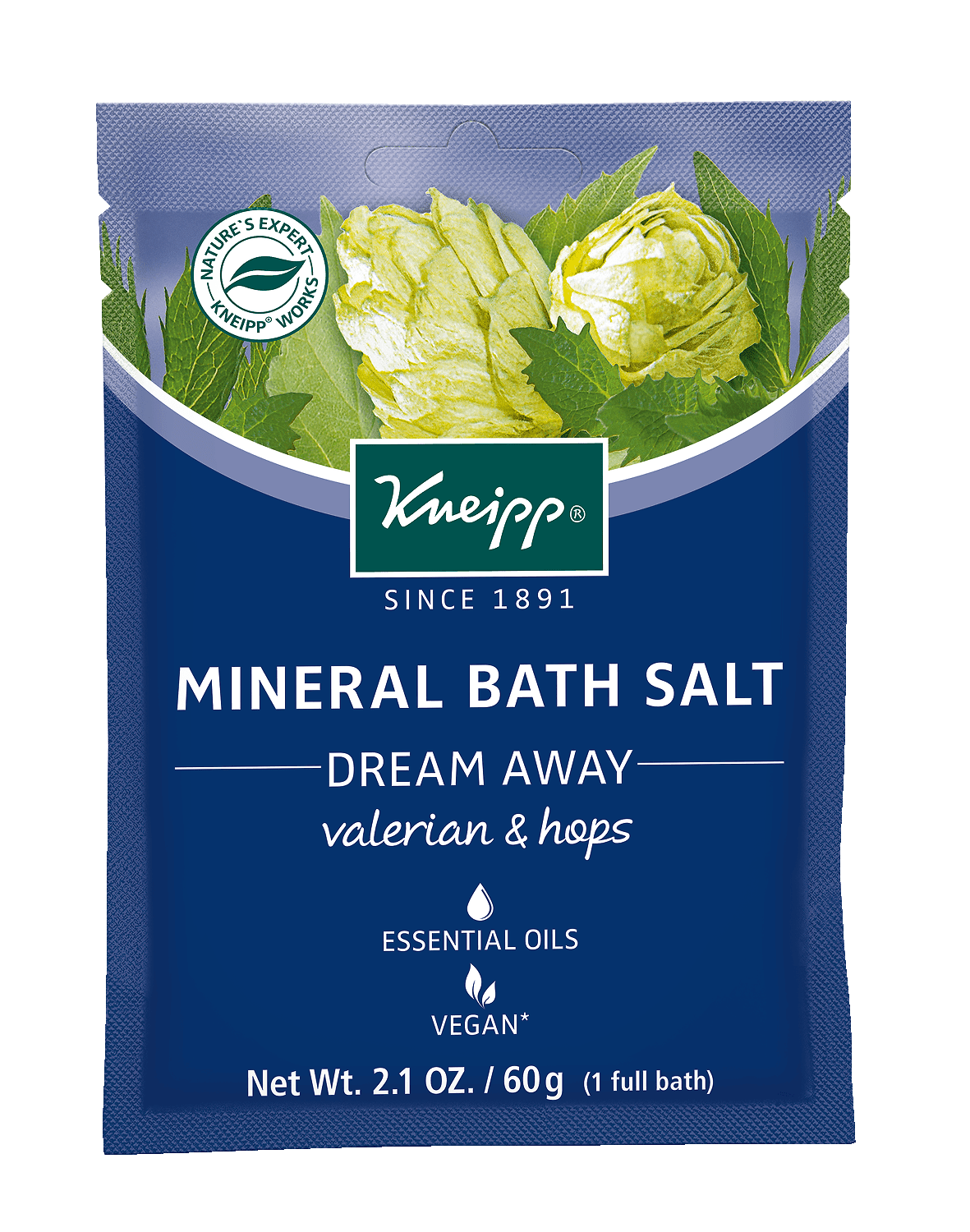 Kneipp Mineral Bath Salt, Dream Away, Valerian & Hops Soak, Travel Size