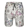 thumbnail image 4 of Naloa Vintage Butterflies Men's Beach Shorts, Surfing shorts, Swim trunks, Quick Dry Swim Trunks for Surfing Beach Fun - X-Large, 4 of 9