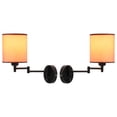 thumbnail image 1 of Luz De Pared Con Brazo Oscilante, Luces De Pared Modernas Con Pantalla De Lino, Instalación Enchufable O Montada, Enchufe E27 Para Dormitorio, Sala De Estar, Oficina 2 Piezas Moyic HA024947-03, 1 of 6