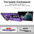 thumbnail image 2 of For Samsung Galaxy S24 Plus Case, Military Anti-Drop Hybrid Rugged Shockproof Kickstand Case with Ring Holder Magnetic Car Mount Slide Camera Lens Protect For Samsung Galaxy S24 Plus 6.6 inch,Purple, 2 of 8